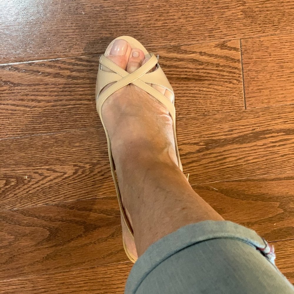 Kate Spade Genna Patent Lea Open Platform Sling